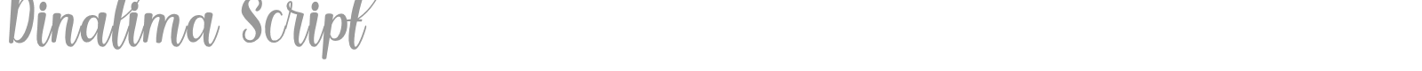 Dinalima Script font preview